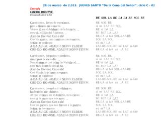 c-jueves santo - 05 letras y acordes de los cantos sugeridos para la misa.doc