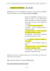 LICITAÇÕES E CONTRATOS - 02 - demais modalidades; dispensa e inexigibilidade; procedimento licitatório (Início) - R.doc